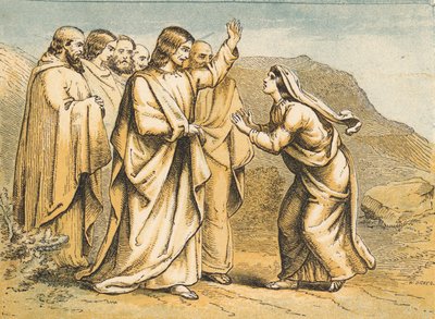 Martha meeting Jesus after the Death of Lazarus by English School