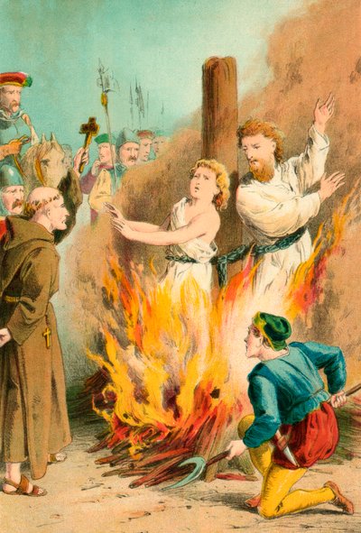 Martyrdom of Bradford and Leaf by English School