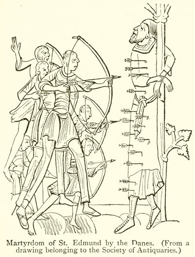 Martyrdom of St. Edmund by the Danes by English School