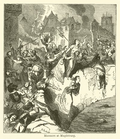 Massacre at Magdeburg by English School