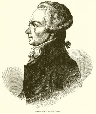 Maximilien Robespierre by English School