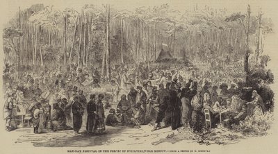 May-Day Festival in the Forest of Sokolniki, near Moscow by English School