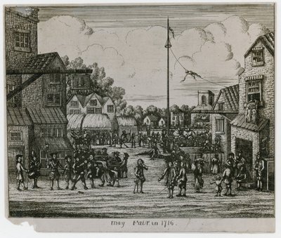 May Fair in 1716 by English School