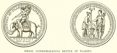 Medal Commemorating Battle of Plassey by English School