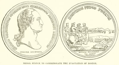 Medal Struck to Commemorate the Evacuation of Boston by English School
