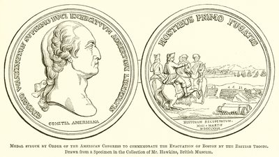 Medal by Order of the American Congress to Commemorate the Evacuation of Boston by the British Troops by English School