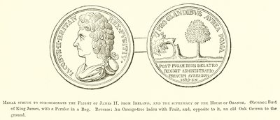 Medal to Commemorate the Flight of James II by English School