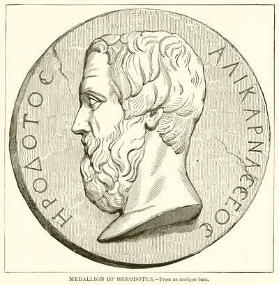 Medallion of Herodotus by English School