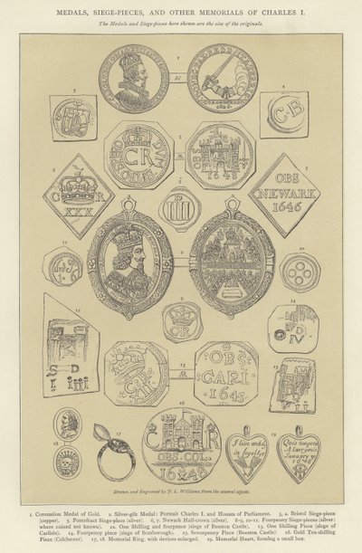 Medals, Siege-Pieces, and Other Memorials of Charles I by English School