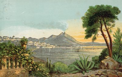 Mediterranean scene by English School