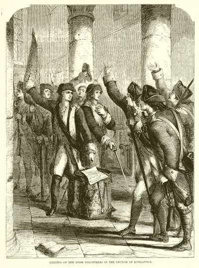 Meeting of the Irish Volunteers in the Church of Dungannon by English School