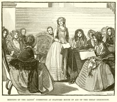 Meeting of the Ladies Committee at Stafford House in Aid of the Great Exhibition by English School