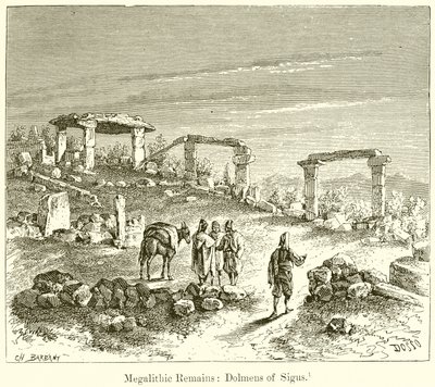 Megalithic Remains: Dolmens of Sigus by English School