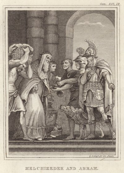 Melchizedek and Abram by English School