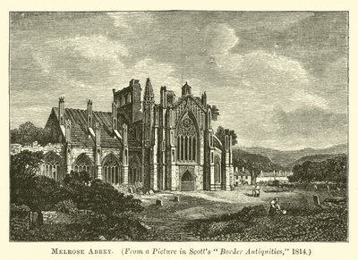 Melrose Abbey by English School