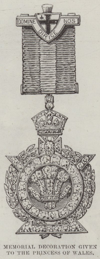Memorial Decoration given to the Princess of Wales at the Opening of the Tower Bridge by English School