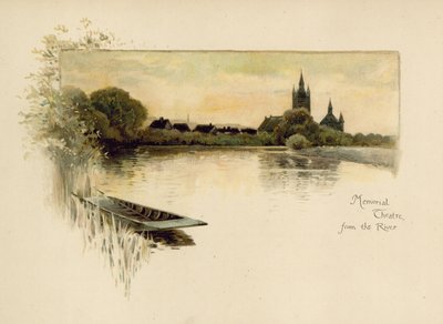 Memorial Theatre from the River by English School