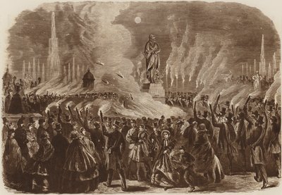 Mendelssohn Festival, the Torchlight Procession by English School