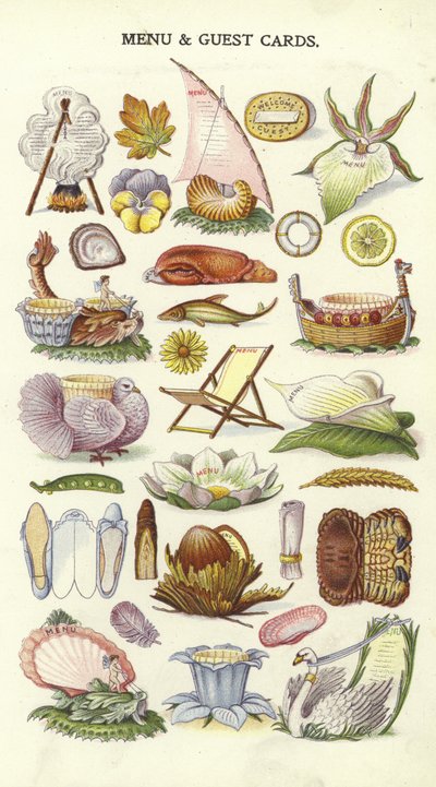 Menu and Guest Cards by English School