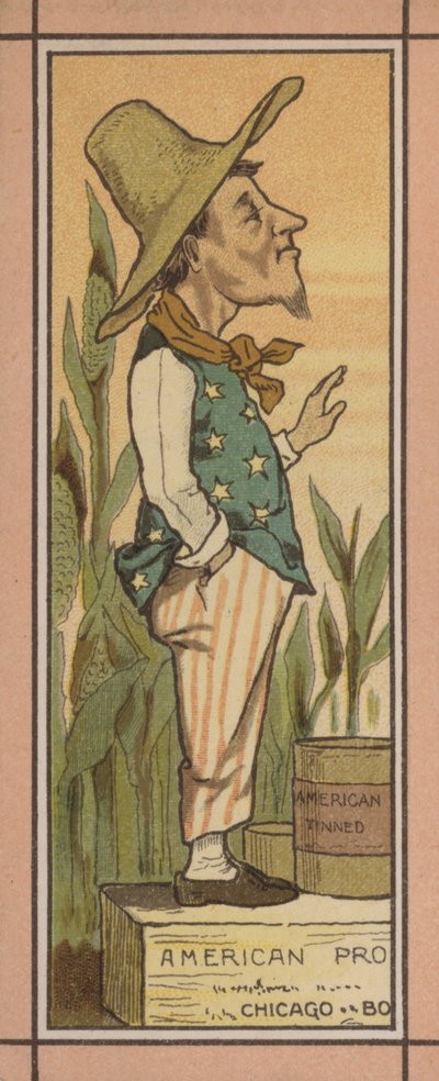 Menu Illustration: American Tinned Food by English School