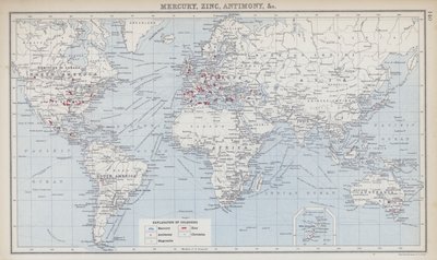 Mercury, Zinc, Antimony by English School