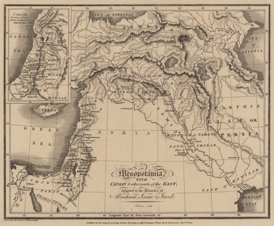 Mesopotamia with Canaan and other parts of the East, adapted to the histories of Abraham, Isaac and Jacob by English School