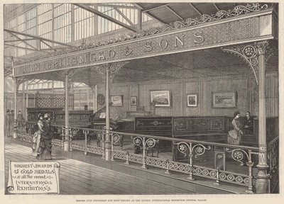 Messrs John Brinsmead and Sons Exhibit at the London International Exhibition, Crystal Palace by English School