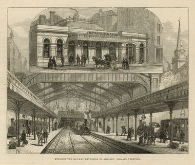 Metropolitan Railway Extension to Aldgate by English School