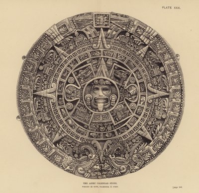 Mexico: The Aztec Calendar Stone by English School