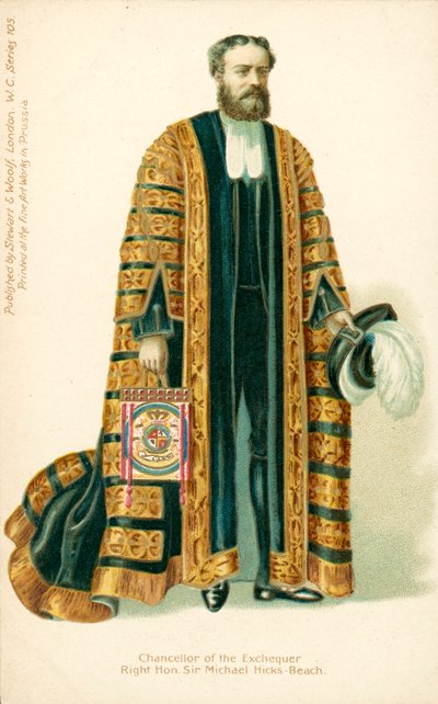 Michael Edward Hicks Beach, Chancellor of the Exchequer by English School