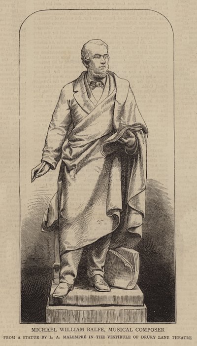 Michael William Balfe, Musical Composer (engraving) by English School