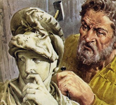 Michelangelo worked on a chapel to contain the tombs of the de Medici family by English School