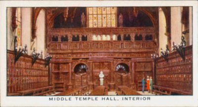 Middle Temple Hall, Interior by English School