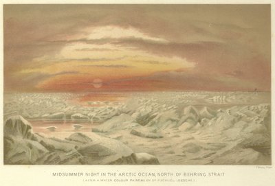 Midsummer Night in the Arctic Ocean, North of Behring Strait by English School
