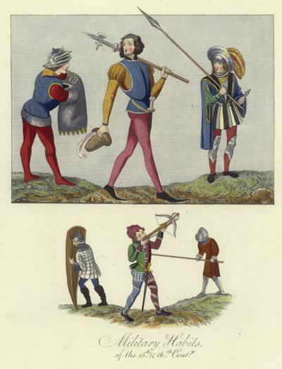 Military Habits of the 15th and 16th Centuries by English School