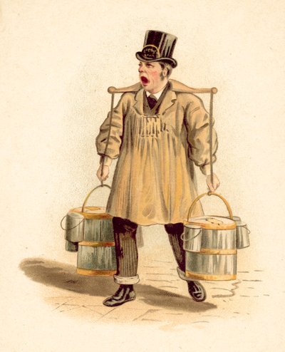 Milk vendor by English School
