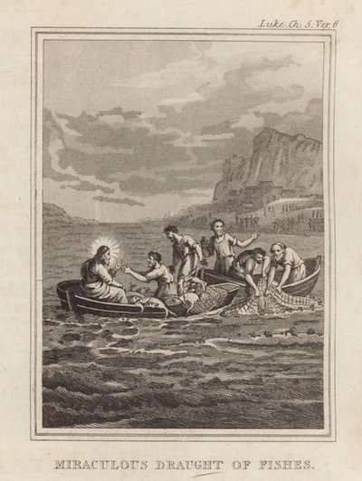 Miraculous Draught of Fishes by English School