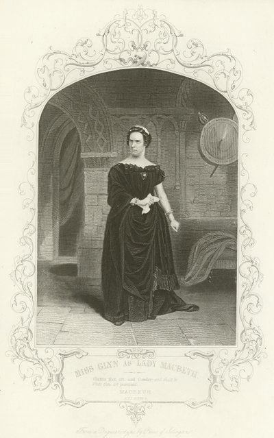 Miss Glynn as Lady Macbeth by English School