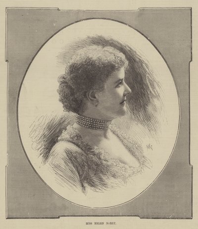 Miss Helen Barry by English School