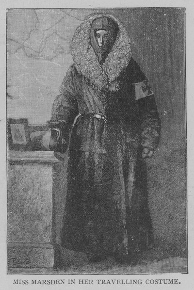 Miss Marsden in Her Travelling Costume by English School