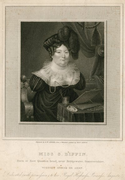 Miss Sarah Biffin, Artist by English School