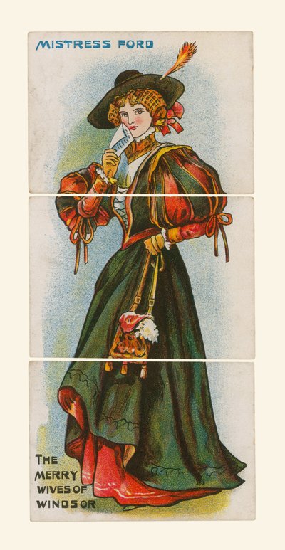 Mistress Ford, The Merry Wives of Windsor by English School
