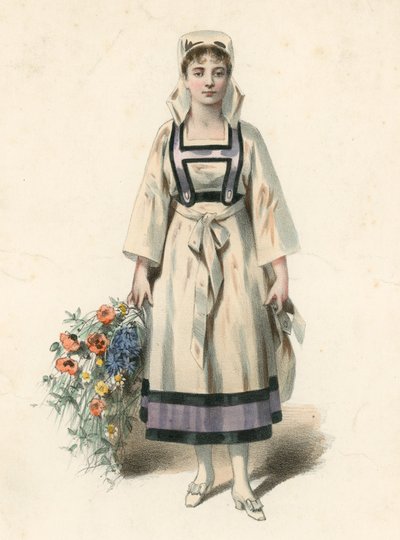 Mme Judic as Margotte in La Branche Cassee by English School