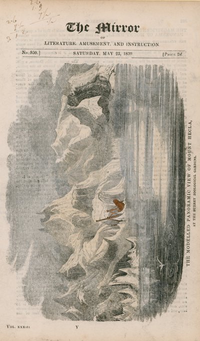 Modelled Panoramic View of Mount Hecla by English School
