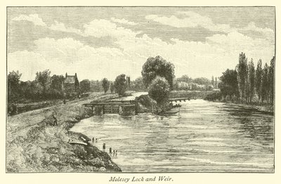 Molesey Lock and Weir by English School