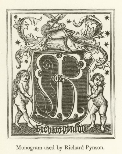 Monogram used by Richard Pynson by English School