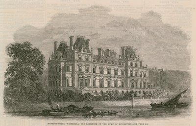 Montagu House in Whitehall by English School