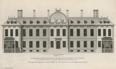 Montague House, Great Russell Street by English School