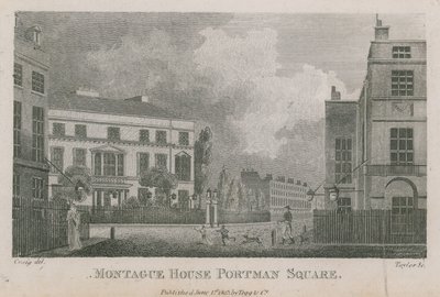 Montague House, Portman Square, London by English School