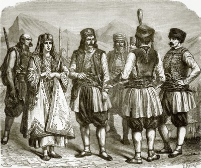 Montenegrins by English School